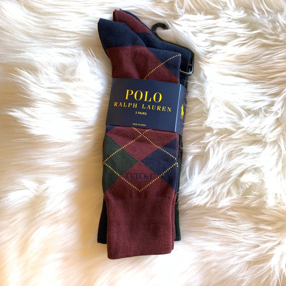 Polo Ralph Lauren 3 Pairs High Socks